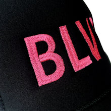 Load image into Gallery viewer, trucker hat: black blvr