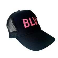 Load image into Gallery viewer, trucker hat: black blvr