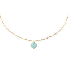 Load image into Gallery viewer, believe small child's enamel blue necklace