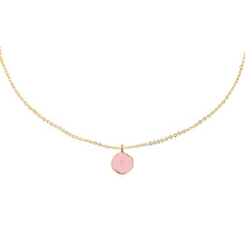 Load image into Gallery viewer, believe small child's enamel pink necklace