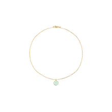 Load image into Gallery viewer, believe small child's enamel sea green necklace