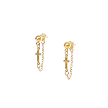 Load image into Gallery viewer, follow cross earrings