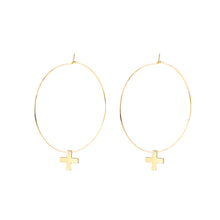 Load image into Gallery viewer, grace hoop earrings