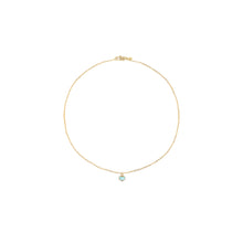 Load image into Gallery viewer, heart child's enamel blue necklace