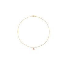 Load image into Gallery viewer, heart child's enamel pink necklace