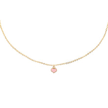 Load image into Gallery viewer, heart child's enamel pink necklace