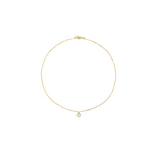 Load image into Gallery viewer, heart child's enamel sea green necklace