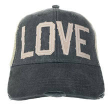 Load image into Gallery viewer, trucker hat: gray love