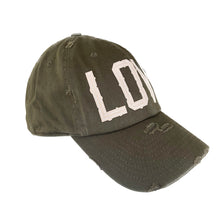 Load image into Gallery viewer, hat: olive green love