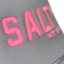 Load image into Gallery viewer, trucker hat: gray salty