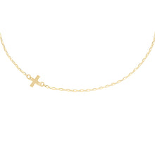 Load image into Gallery viewer, 14k gold cross necklace