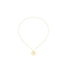 Load image into Gallery viewer, 14k gold, palm leaf pendant necklace, Christian jewelry