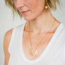 Load image into Gallery viewer, first day, light ray, 14k gold-plated necklace