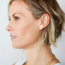 Load image into Gallery viewer, cross stud earrings gold-plated
