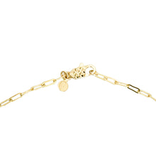 Load image into Gallery viewer, 14k gold, faith based, chain necklace with fresh water, white pearl and lobster clasp