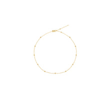 Load image into Gallery viewer, 14k gold satellite, adjustable length, layering chain