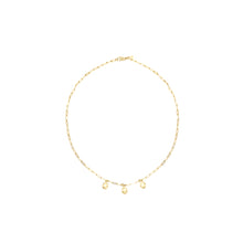 Load image into Gallery viewer, 14k gold, Christian jewelry, trendy layering necklace with discs