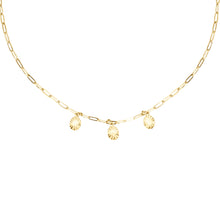 Load image into Gallery viewer, 14k gold, faith inspired, dainty layering necklace with disc charms