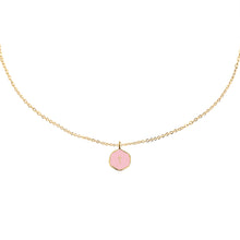 Load image into Gallery viewer, believe small child&#39;s enamel pink necklace
