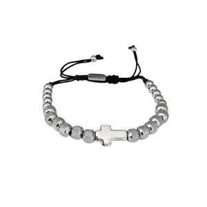 child's silver bead bracelet