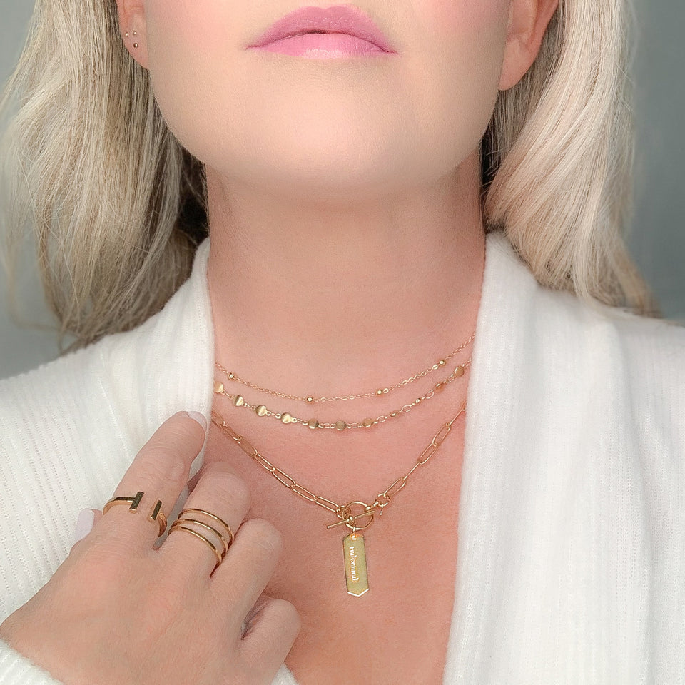 meaningful and modern gold jewelry for Christian women