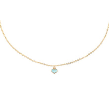 Load image into Gallery viewer, heart child&#39;s enamel blue necklace
