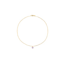 Load image into Gallery viewer, heart child&#39;s enamel purple necklace
