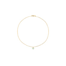 Load image into Gallery viewer, heart child&#39;s enamel sea green necklace
