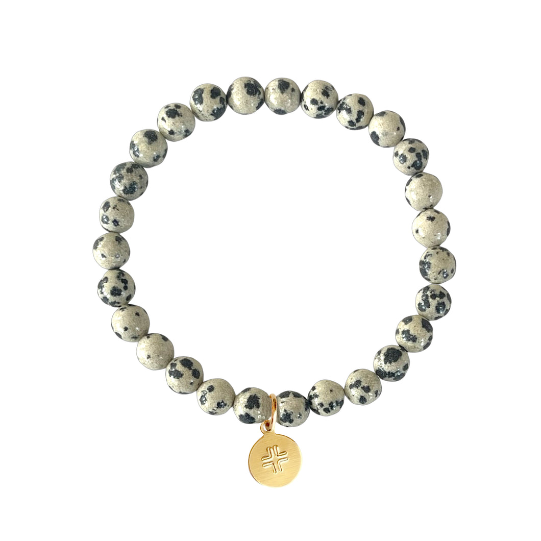 stone dalmation bracelet