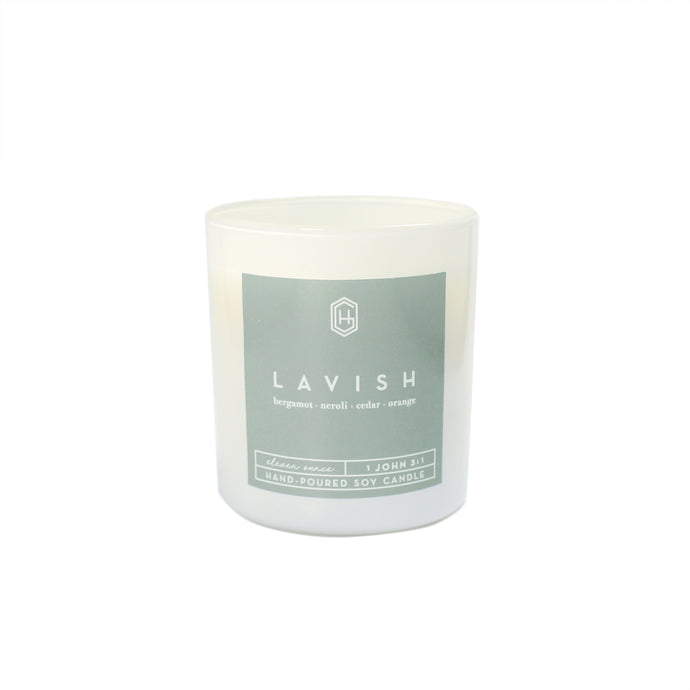 Hand-poured, soy candle, 11 ounce, Lavish