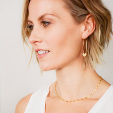 Load image into Gallery viewer, 14k gold-plated flat bead chain perfect for layering
