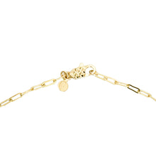 Load image into Gallery viewer, 14k gold, faith based, chain necklace with fresh water, white pearl and lobster clasp
