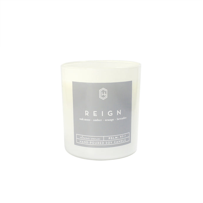 Hand-poured, soy candle, 11 ounce, Reign