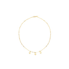 Load image into Gallery viewer, 14k gold, Christian jewelry, trendy layering necklace with discs
