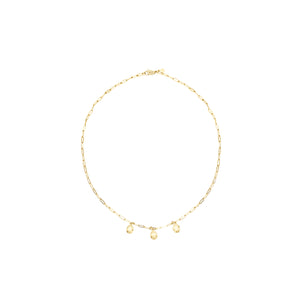 14k gold, Christian jewelry, trendy layering necklace with discs