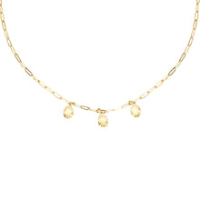Load image into Gallery viewer, 14k gold, faith inspired, dainty layering necklace with disc charms
