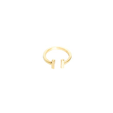 Load image into Gallery viewer, 14k gold, Christian, thick adjustable ring
